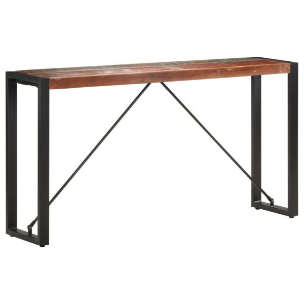 vidaXL Console Table 59.1"x13.8"x29.9" Solid Reclaimed Wood - Image 7