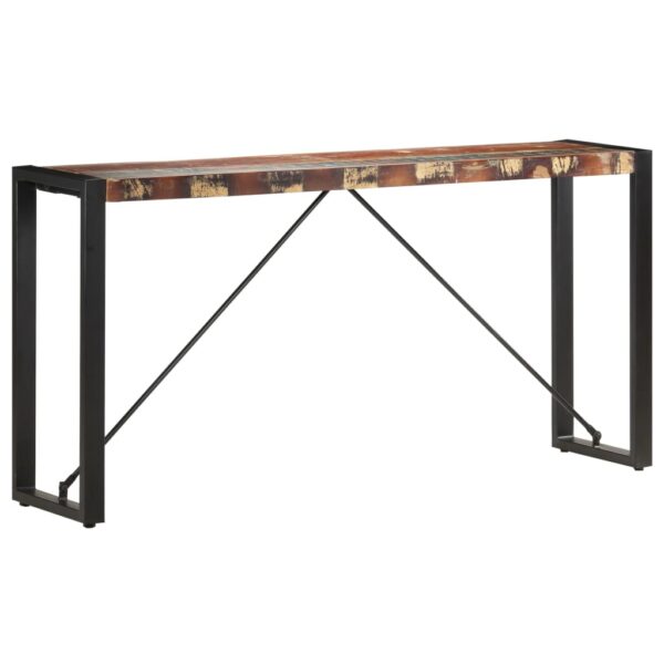 vidaXL Console Table 59.1"x13.8"x29.9" Solid Reclaimed Wood - Image 8