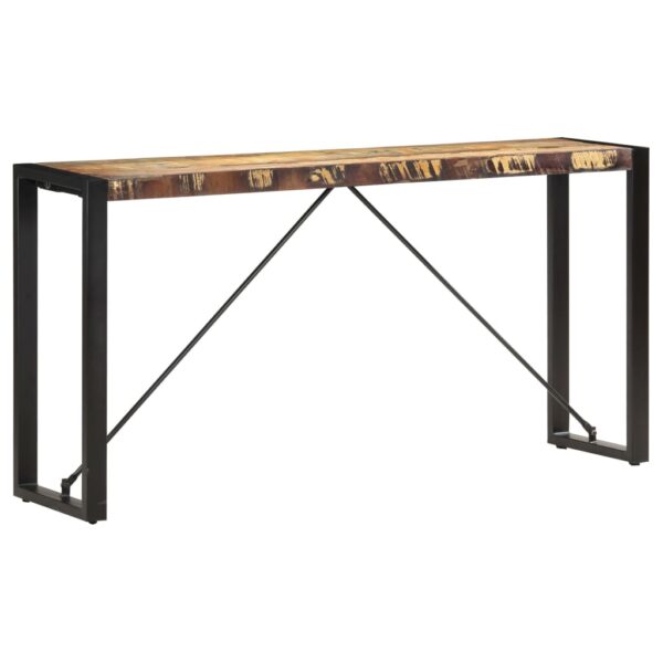 vidaXL Console Table 59.1"x13.8"x29.9" Solid Reclaimed Wood - Image 9