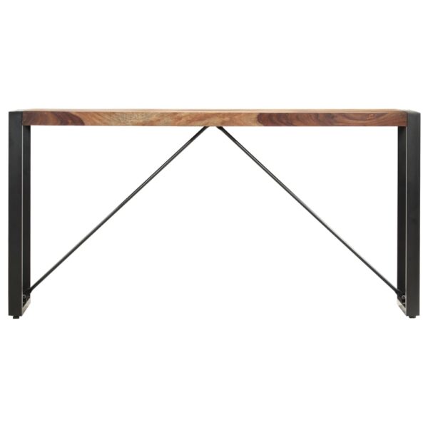 vidaXL Console Table 59.1"x13.8"x29.9" Solid Sheesham Wood - Image 2