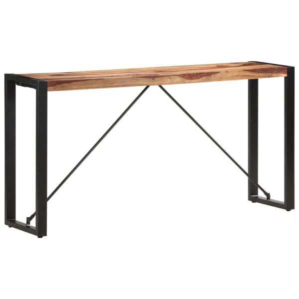 vidaXL Console Table 59.1"x13.8"x29.9" Solid Sheesham Wood - Image 7