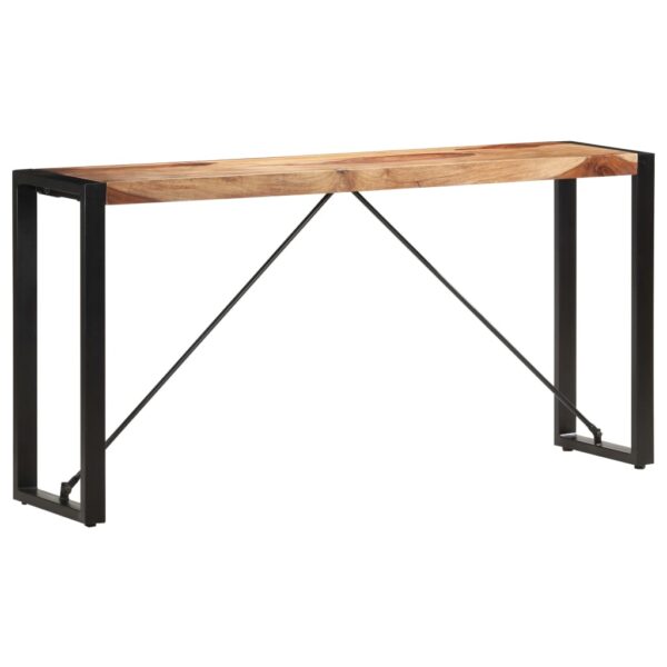 vidaXL Console Table 59.1"x13.8"x29.9" Solid Sheesham Wood - Image 8