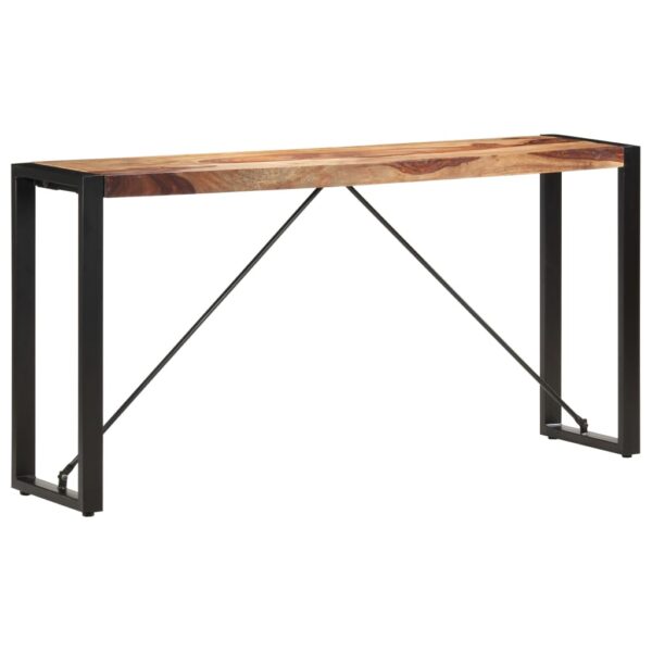 vidaXL Console Table 59.1"x13.8"x29.9" Solid Sheesham Wood - Image 9