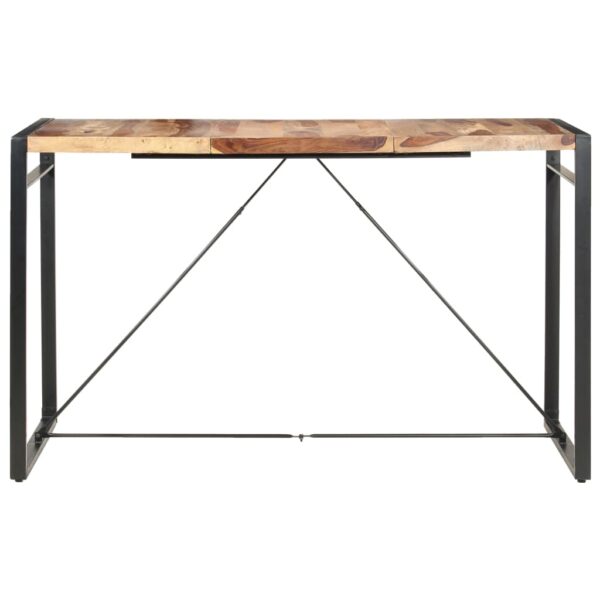 vidaXL Bar Table 70.9"x35.4"x43.3" Solid Sheesham Wood - Image 2