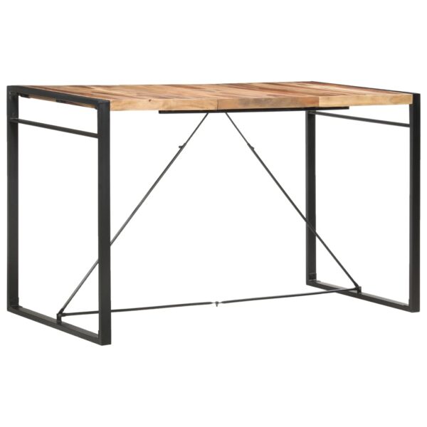 vidaXL Bar Table 70.9"x35.4"x43.3" Solid Sheesham Wood - Image 7