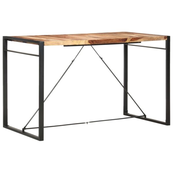 vidaXL Bar Table 70.9"x35.4"x43.3" Solid Sheesham Wood - Image 8