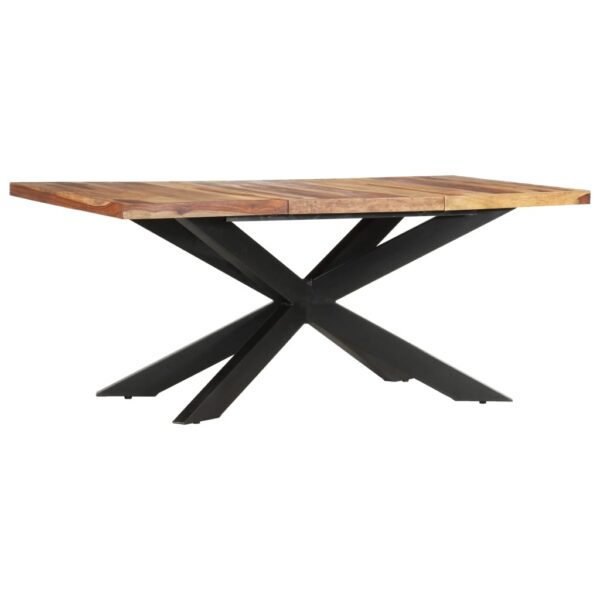 vidaXL Dining Table 70.9"x35.4"x29.9" Solid Sheesham Wood