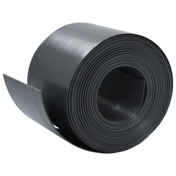 vidaXL Garden Edging Black 393.7" 5.9" PE - Image 3