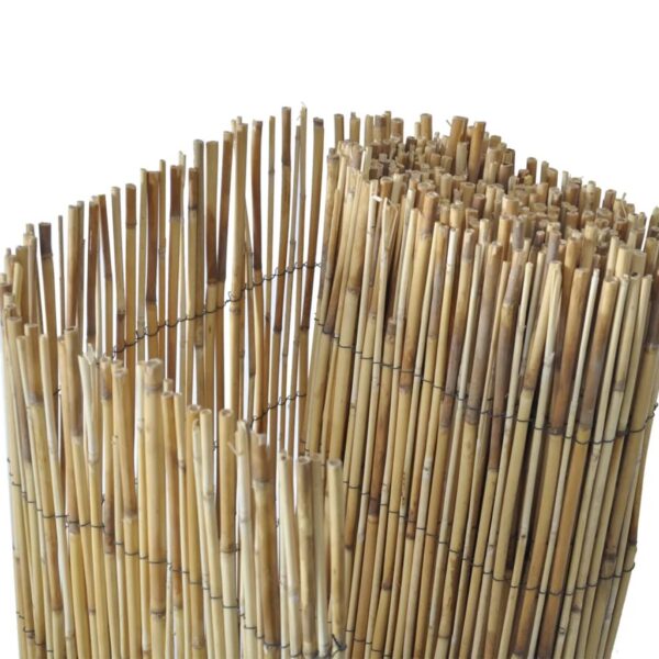 vidaXL Garden Reed Fence 196.9"x66.9" - Image 4