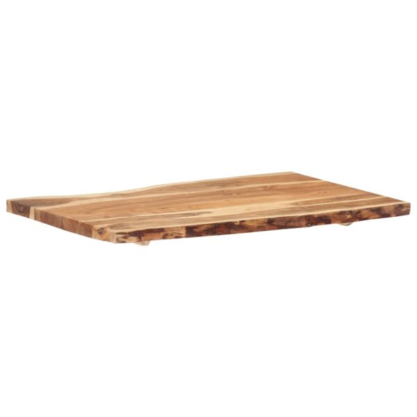 vidaXL Table Top Solid Acacia Wood 39.4"x(19.7"-23.6")x1.5" - Image 5