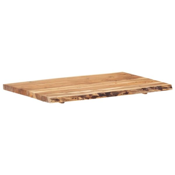 vidaXL Table Top Solid Acacia Wood 39.4"x(19.7"-23.6")x1.5" - Image 9