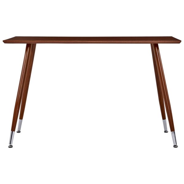 vidaXL Dining Table Brown 47.2"x23.6"x29.1" MDF - Image 2