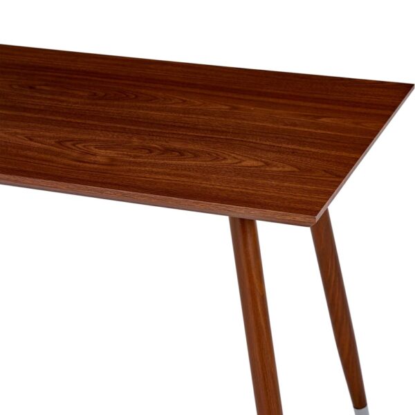 vidaXL Dining Table Brown 47.2"x23.6"x29.1" MDF - Image 5