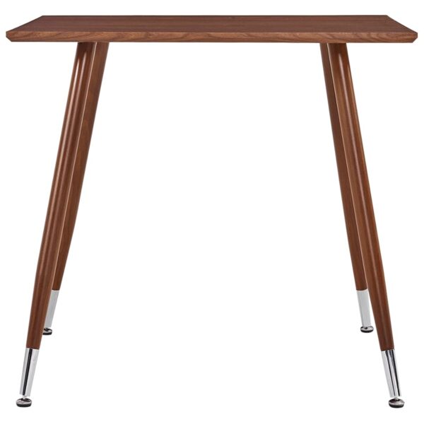 vidaXL Dining Table Brown 31.7"x31.7"x28.7" MDF - Image 2