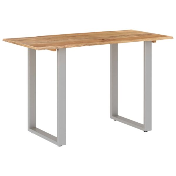 vidaXL Dining Table 46.5"x22.8"x29.9" Solid Acacia Wood - Image 2