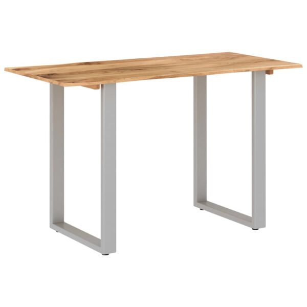 vidaXL Dining Table 46.5"x22.8"x29.9" Solid Acacia Wood - Image 8