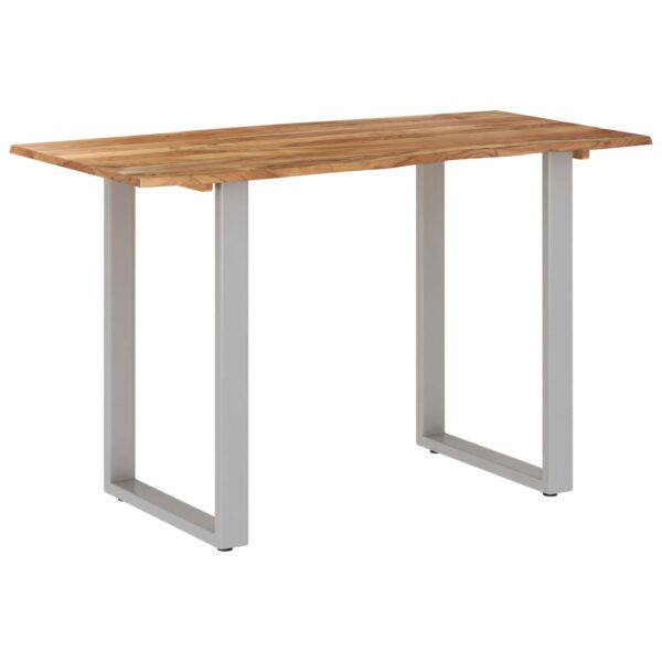 vidaXL Dining Table 46.5"x22.8"x29.9" Solid Acacia Wood - Image 9