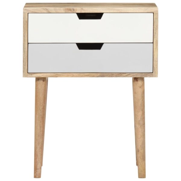 vidaXL Bedside Cabinet 18.5"x13.8"x23.2" Solid Mango Wood - Image 3