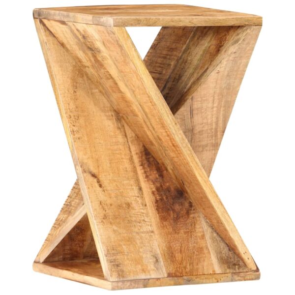 vidaXL Side Table 13.8"x13.8"x21.7" Solid Mango Wood - Image 5