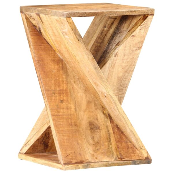 vidaXL Side Table 13.8"x13.8"x21.7" Solid Mango Wood - Image 8