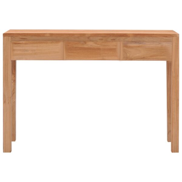 vidaXL Console Table 43.3"x13.8"x29.5" Solid Wood Teak - Image 2