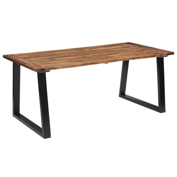 vidaXL Dining Table Solid Acacia Wood 70.9"x35.4"