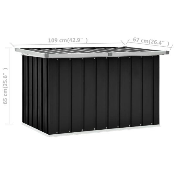 vidaXL Patio Storage Box Anthracite 42.9"x26.4"x25.6" - Image 8