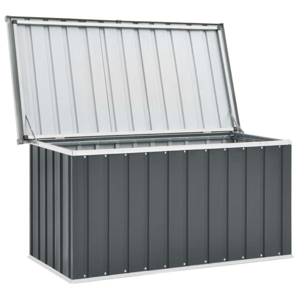 vidaXL Patio Storage Box Gray 50.8"x26.4"x25.6" - Image 2