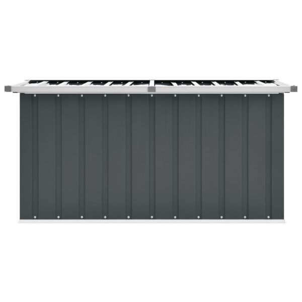 vidaXL Patio Storage Box Gray 50.8"x26.4"x25.6" - Image 3