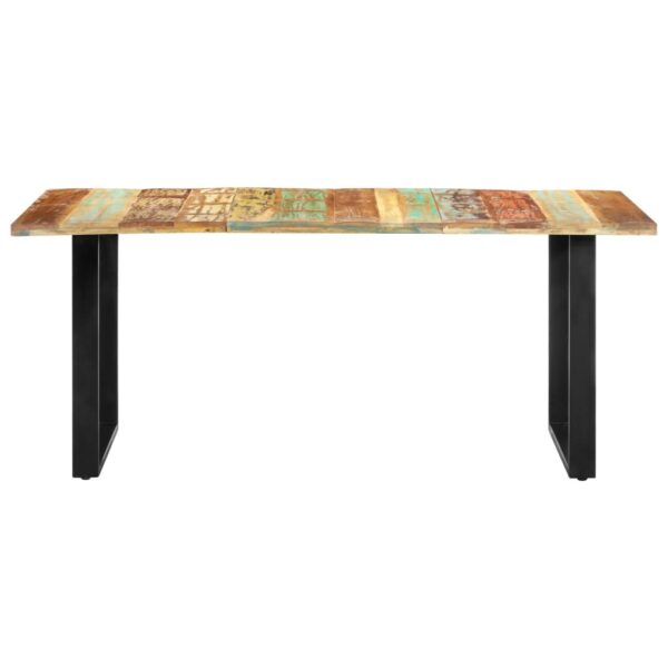 vidaXL Dining Table 70.9"x35.4"x29.9" Solid Reclaimed Wood - Image 2