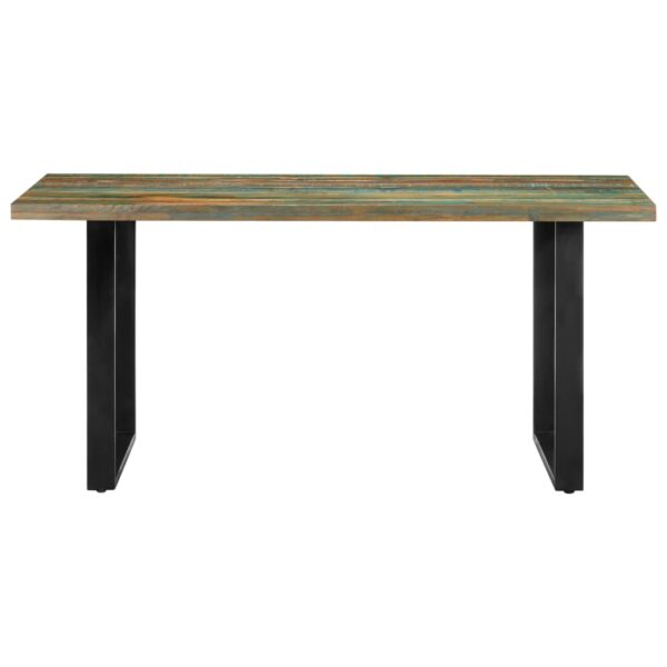 vidaXL Dining Table 63"x31.5"x29.5" Solid Reclaimed Wood - Image 2