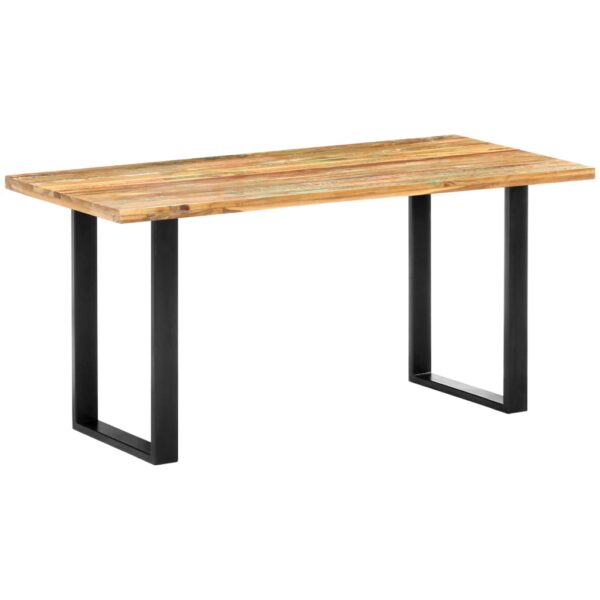 vidaXL Dining Table 63"x31.5"x29.5" Solid Reclaimed Wood - Image 11