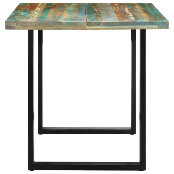 vidaXL Dining Table 63"x31.5"x29.5" Solid Reclaimed Wood - Image 3