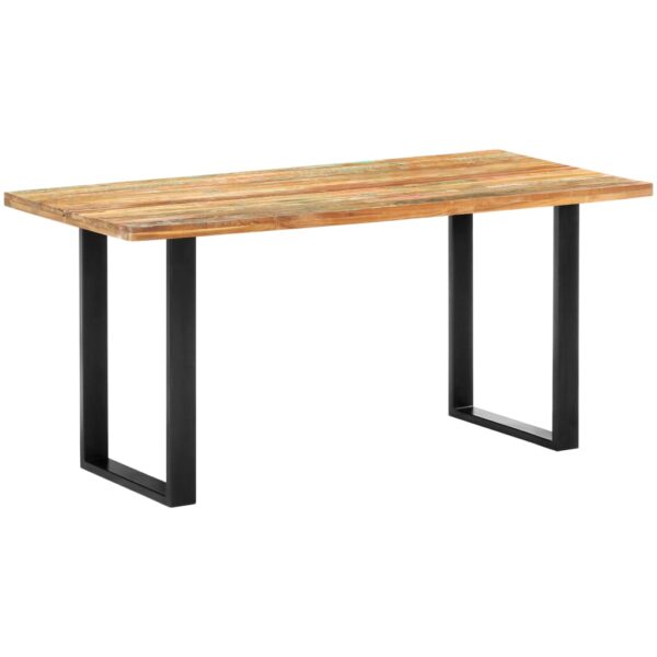 vidaXL Dining Table 63"x31.5"x29.5" Solid Reclaimed Wood - Image 10