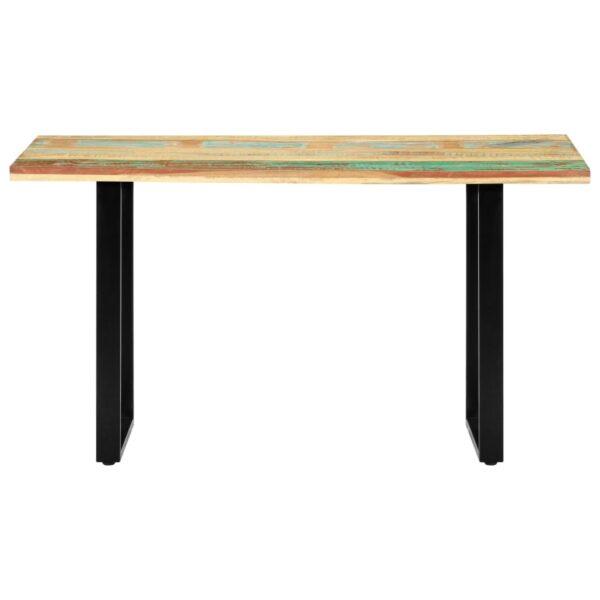 vidaXL Dining Table 55.1"x27.6"x29.9" Solid Reclaimed Wood - Image 2