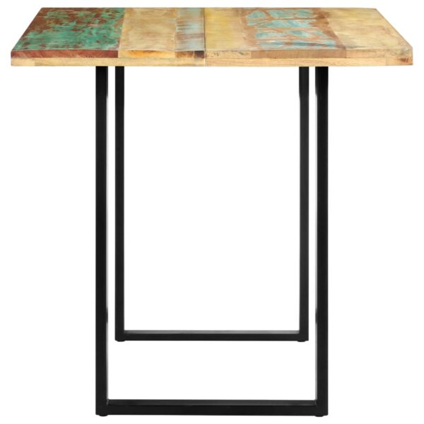 vidaXL Dining Table 55.1"x27.6"x29.9" Solid Reclaimed Wood - Image 3