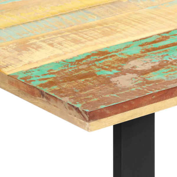 vidaXL Dining Table 55.1"x27.6"x29.9" Solid Reclaimed Wood - Image 4