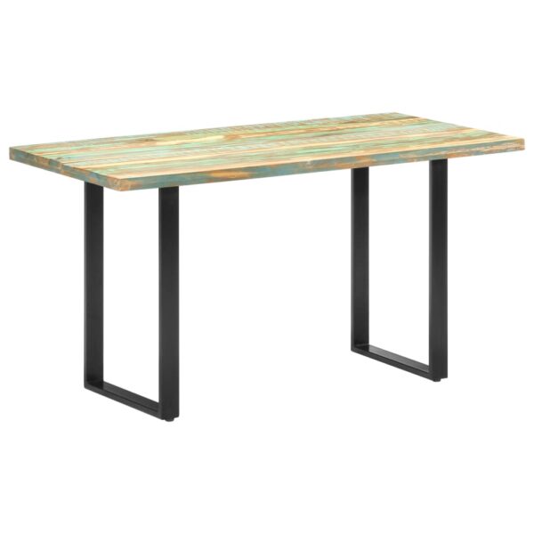 vidaXL Dining Table 55.1"x27.6"x29.9" Solid Reclaimed Wood - Image 8