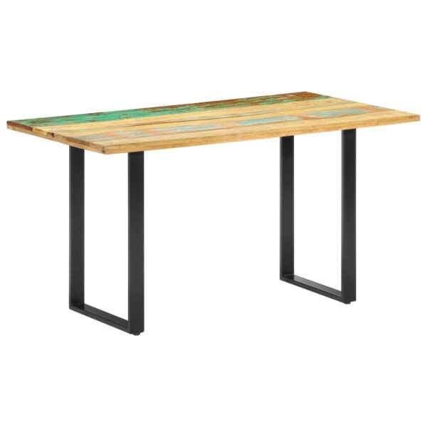 vidaXL Dining Table 55.1"x27.6"x29.9" Solid Reclaimed Wood - Image 9