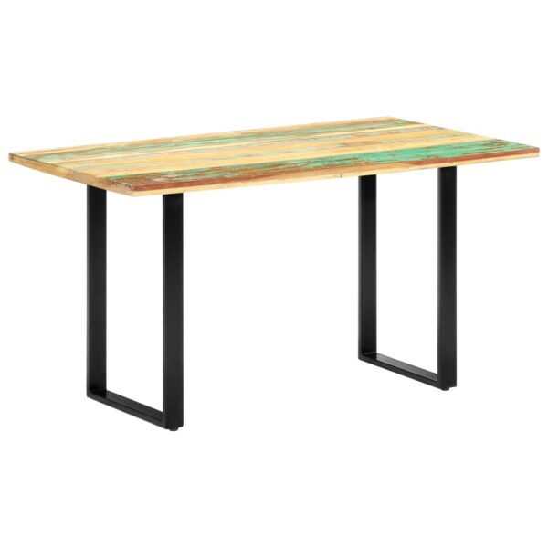 vidaXL Dining Table 55.1"x27.6"x29.9" Solid Reclaimed Wood - Image 10