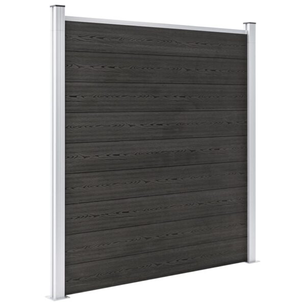 vidaXL Garden Fence WPC 70.9"x73.2" Gray - Image 2