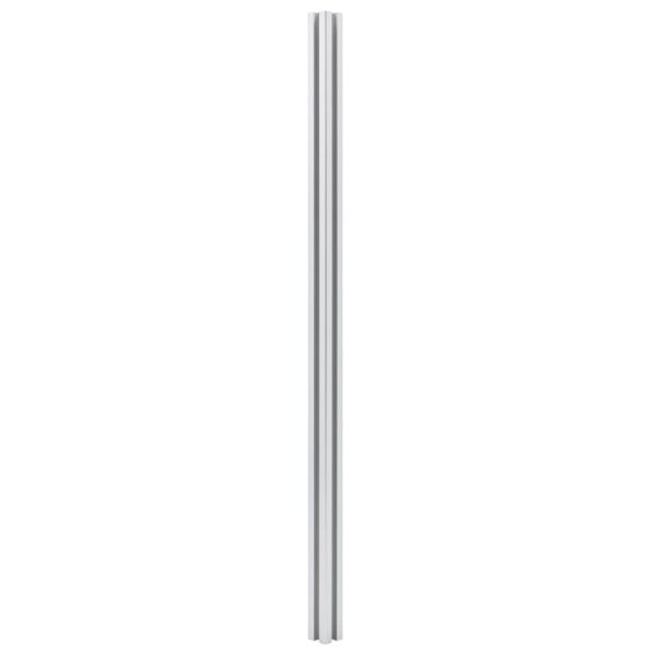 vidaXL Fence Posts 3 pcs Aluminum 72.8" - Image 3