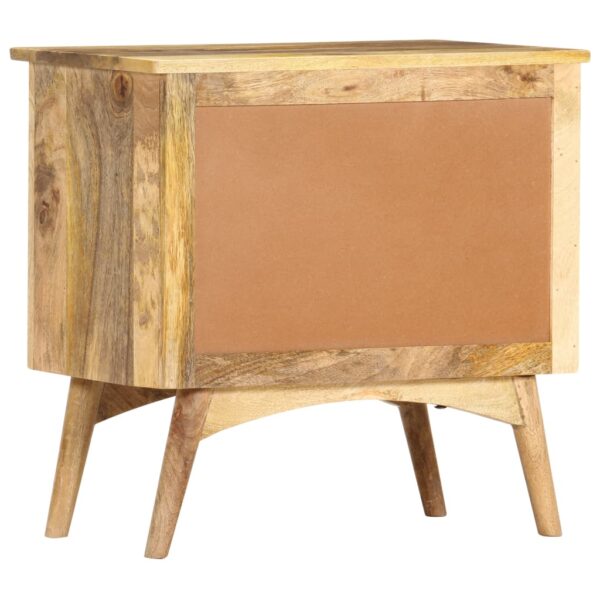 vidaXL Bedside Cabinet 25.6"x13.8"x23.6" Solid Mango Wood - Image 5