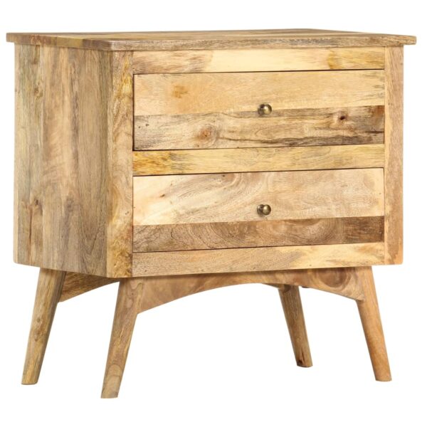 vidaXL Bedside Cabinet 25.6"x13.8"x23.6" Solid Mango Wood - Image 10