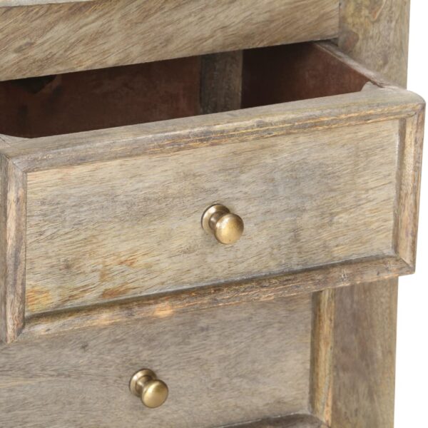 vidaXL Bedside Cabinet 15.7"x11.8"x21.7" Solid Mango Wood - Image 4