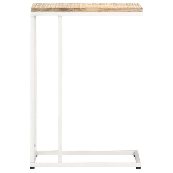 vidaXL Side Table 13.8"x17.7"x25.6" Solid Mango Wood - Image 2