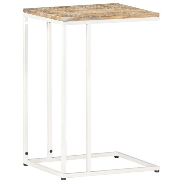 vidaXL Side Table 13.8"x17.7"x25.6" Solid Mango Wood - Image 11