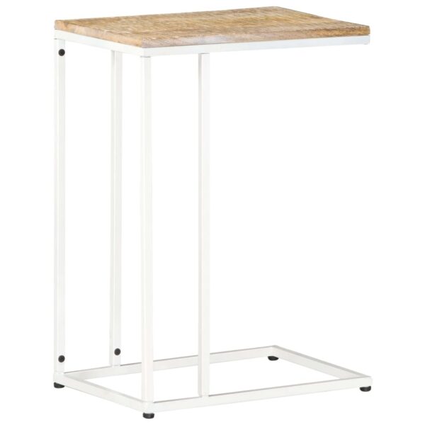 vidaXL Side Table 13.8"x17.7"x25.6" Solid Mango Wood - Image 8