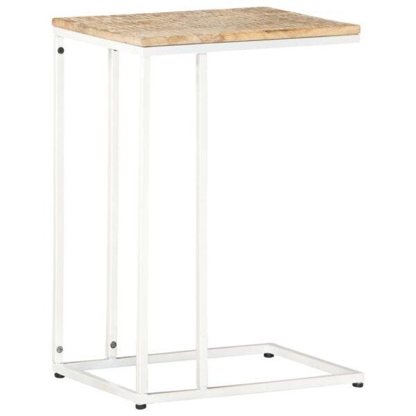 vidaXL Side Table 13.8"x17.7"x25.6" Solid Mango Wood - Image 10