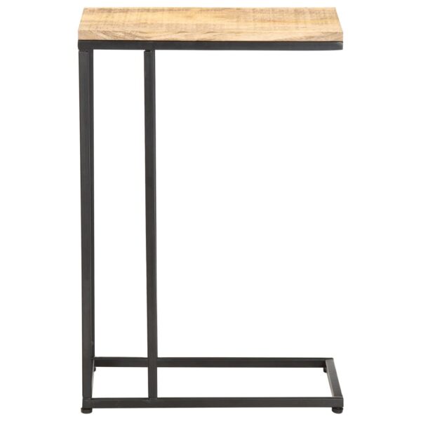 vidaXL Side Table 13.8"x17.7"x25.6" Solid Mango Wood - Image 2